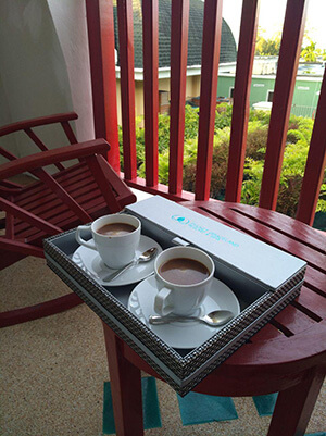 утренний кофе на балконе